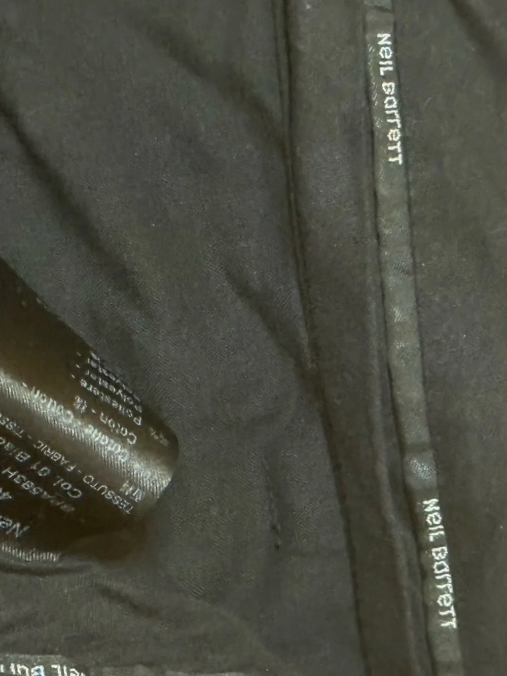 Neil Barrett Black Men's Cargo Pants with Utility Pockets - Picture 6 of 14
